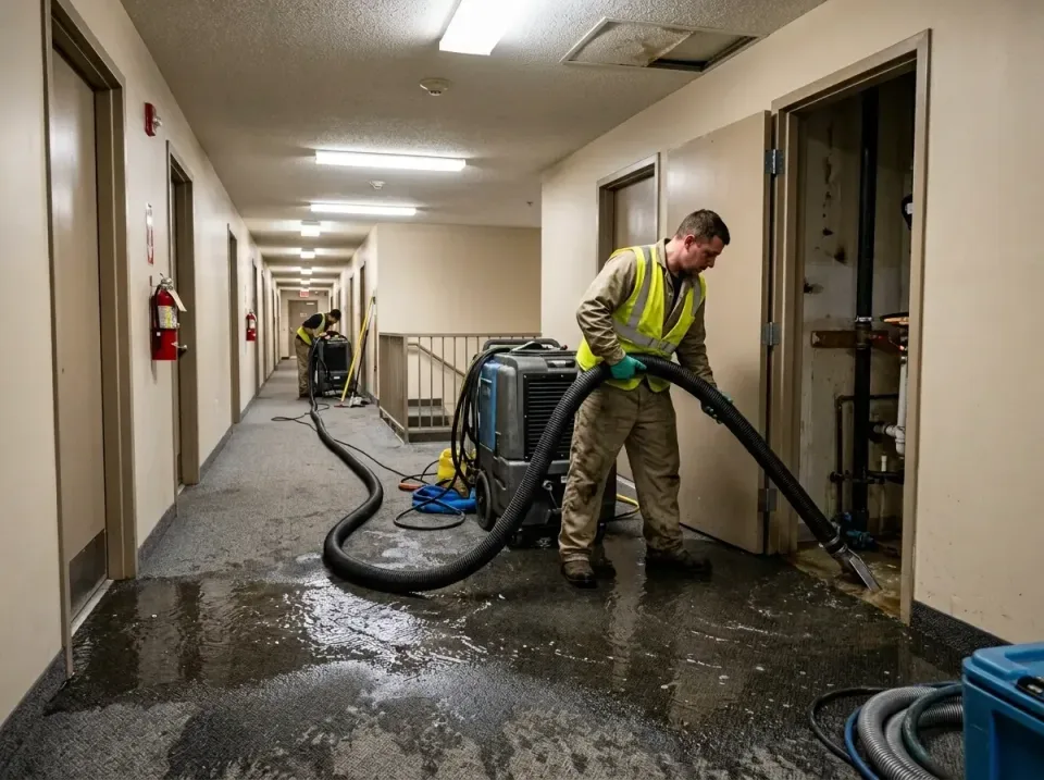 multi-unit-apartment-hallway-f-005 — frequently asked questions, Emergency Burst Pipe Water Extraction & Removal in Lake Hav…